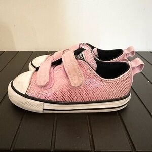 Sparkly Pink Kids Sneakers